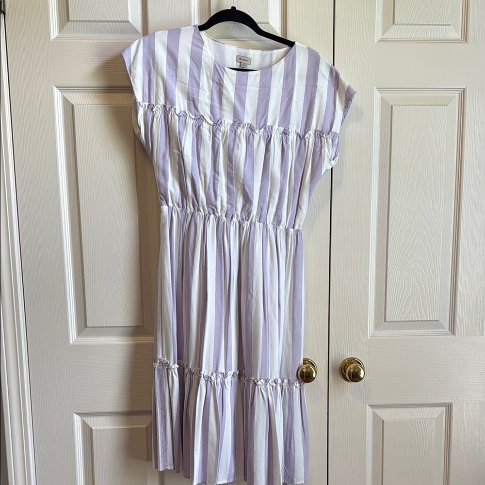 Daniel Cremieux Purple Ruffled Tiered Sundress